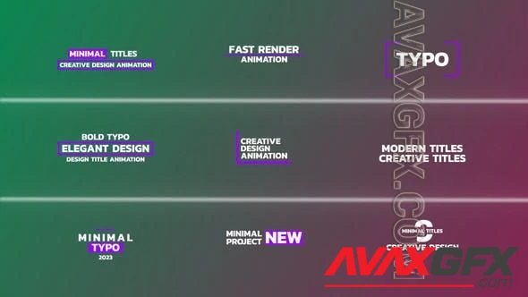 Minimal Titles | After Effects 47697759 [Videohive]