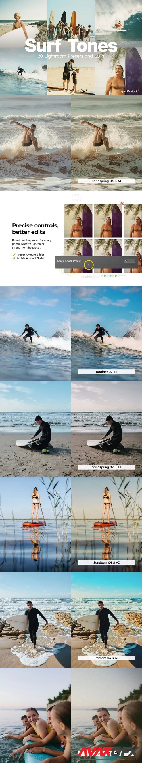 20 Surf Tones Lightroom Presets & LUTs