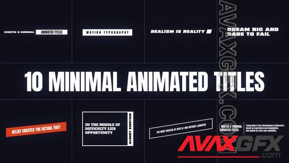 Minimal Animated Titles 47327096 [Videohive]