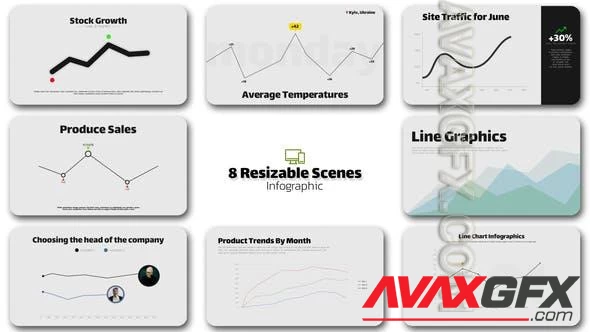 Infographic - Line Graphs / AE 47691303 [Videohive]