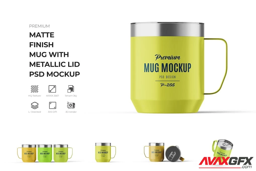 Tumbler Reusable Mug or Cup Mockup QBGTBJE [PSD]