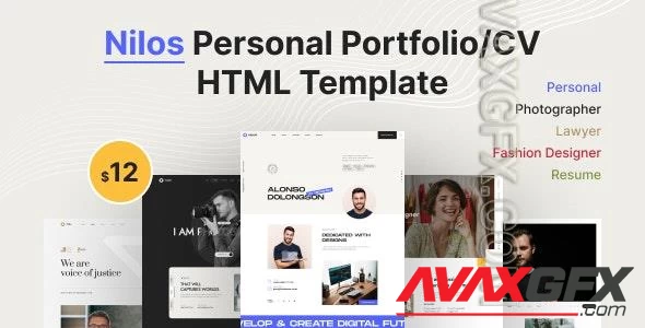 Nilos - Personal Portfolio/CV HTML Template 46904718