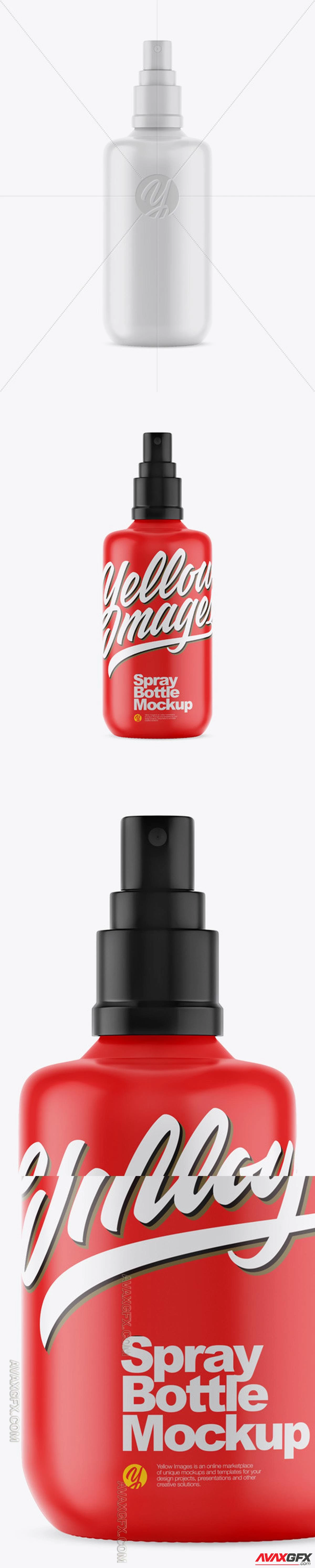 Matte Spray Bottle Mockup 48837