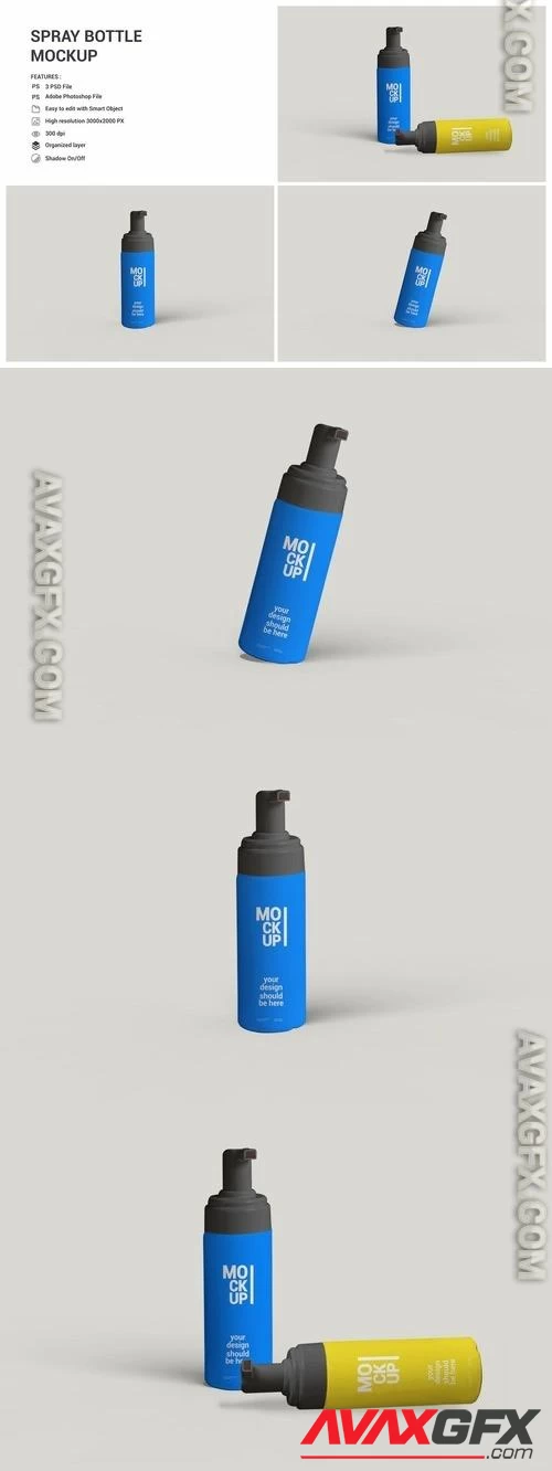 Spray Bottle Mockup