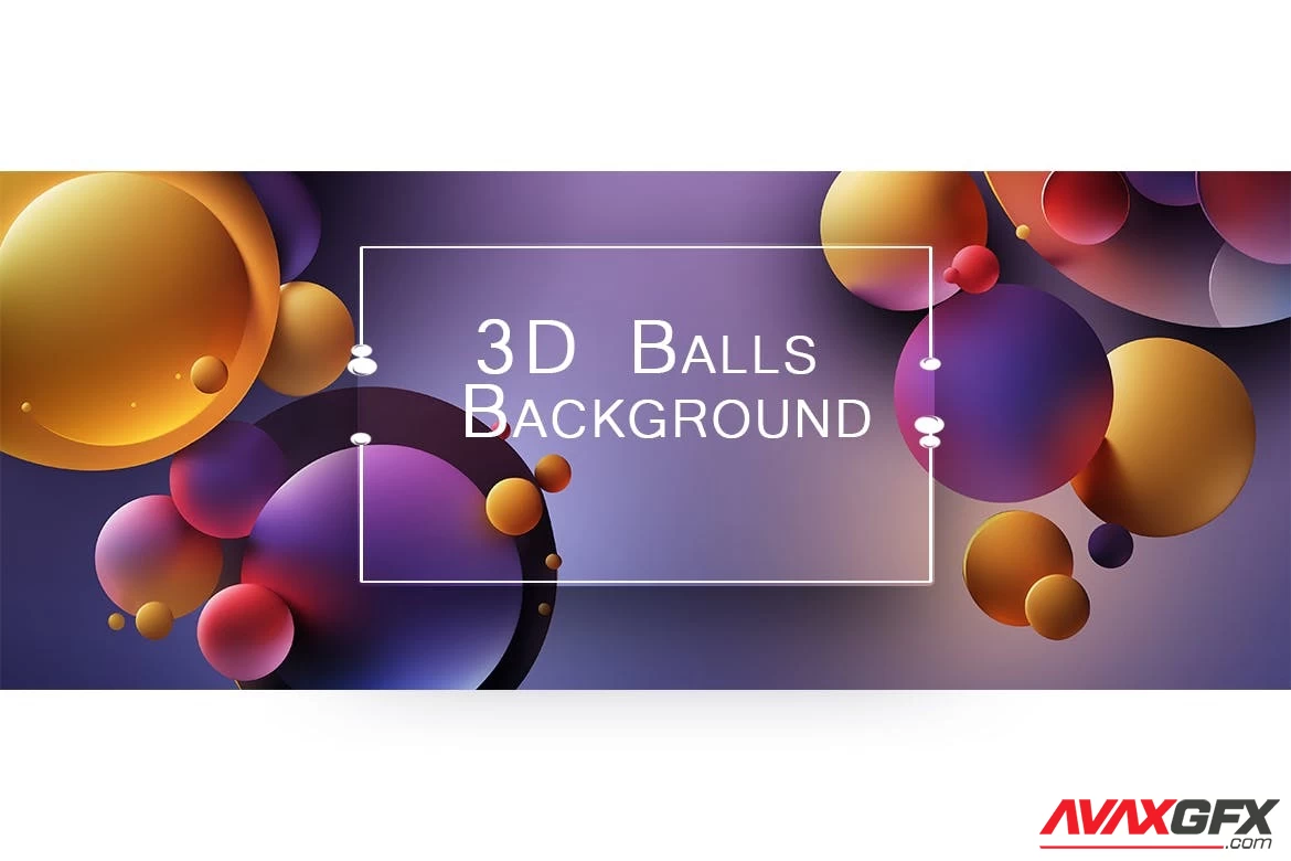 3D Balls Background