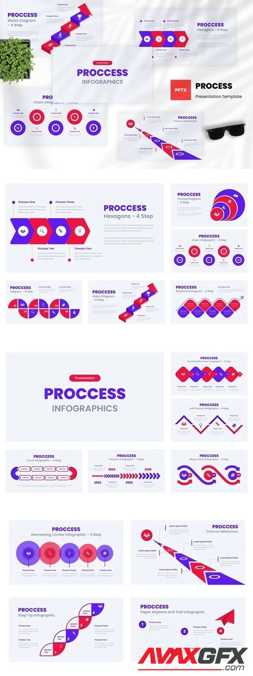 Process Infogrphic Powerpoint Template