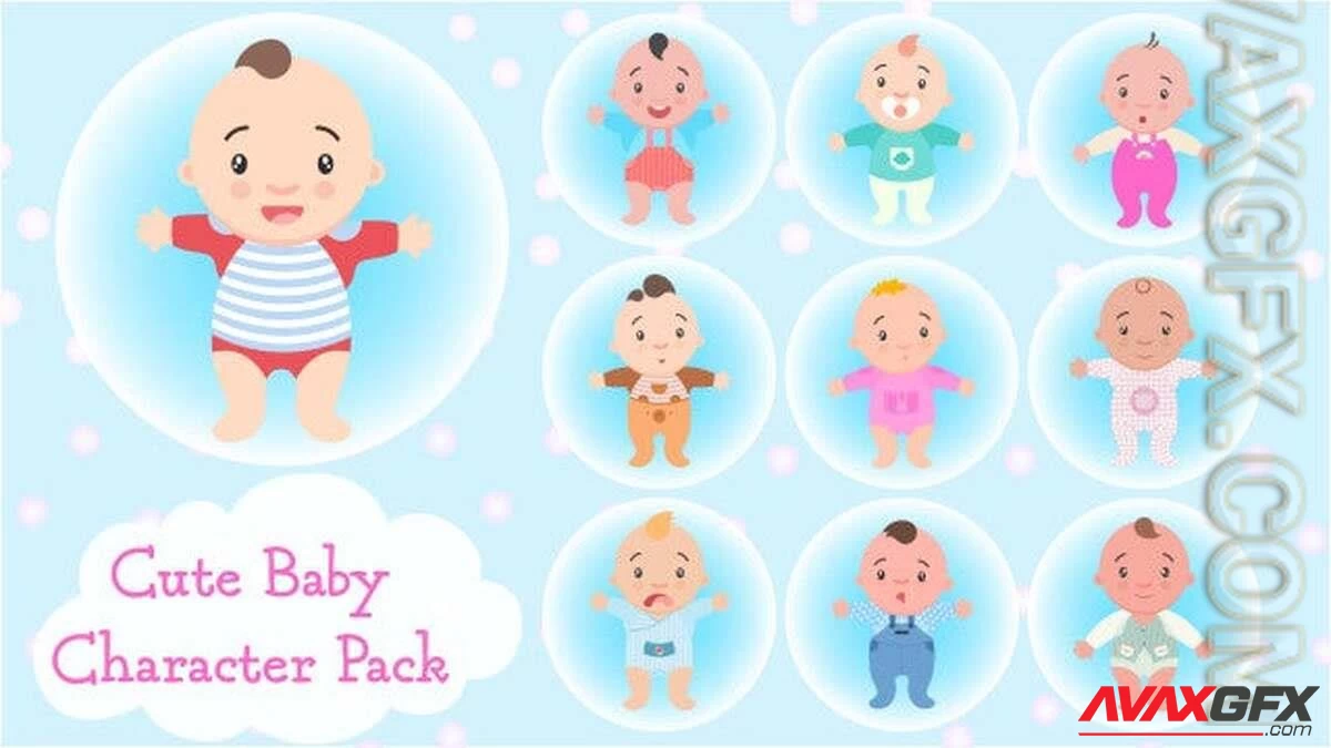 Cute Baby Character Pack 1318993