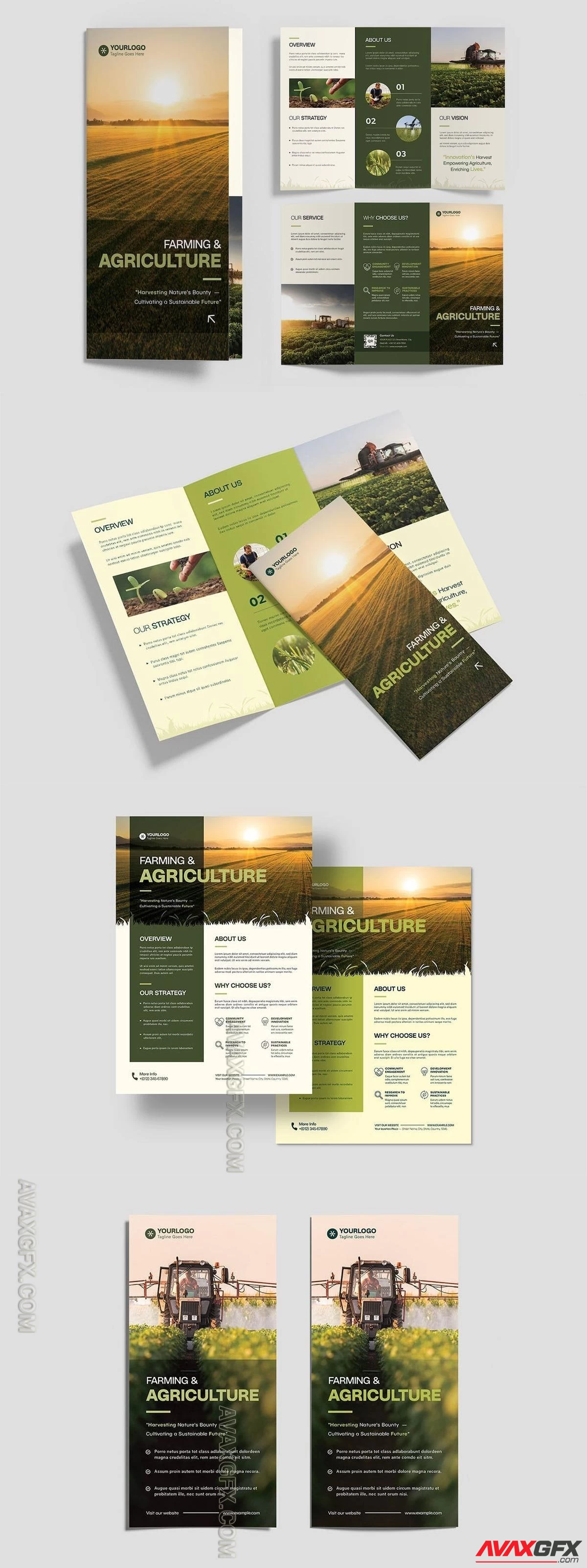 Agriculture Templates Set BTY8WDA [PSD]