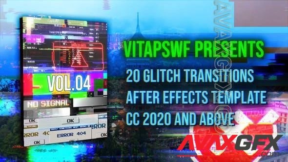 Glitch Transitions Vol. 04 47707949 [Videohive]