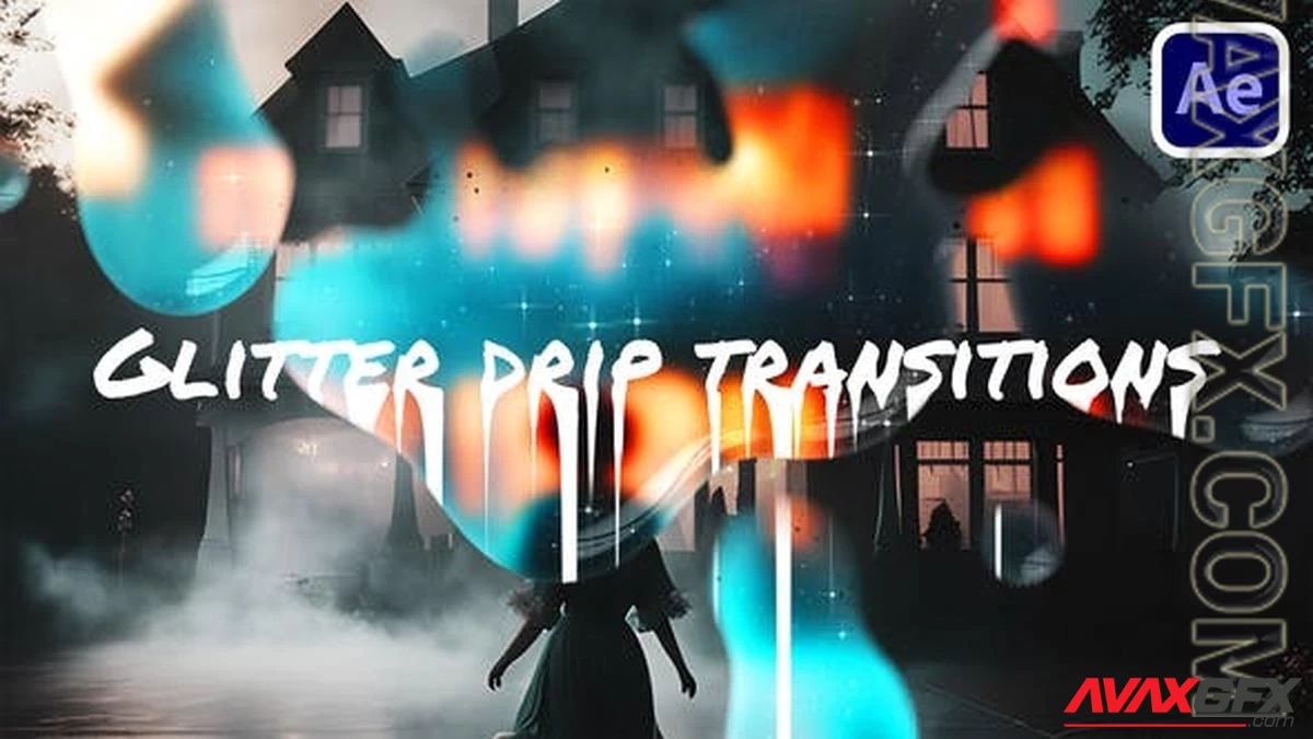 Glitter Drip Transitions 47361868 [Videohive]