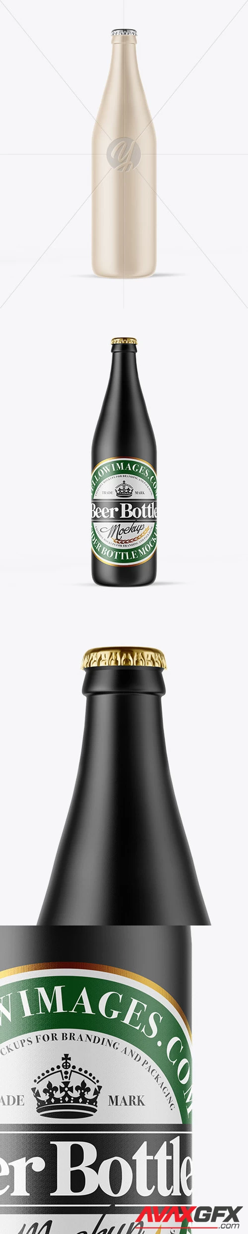 Ceramic Beer Bottle Mockup 49926