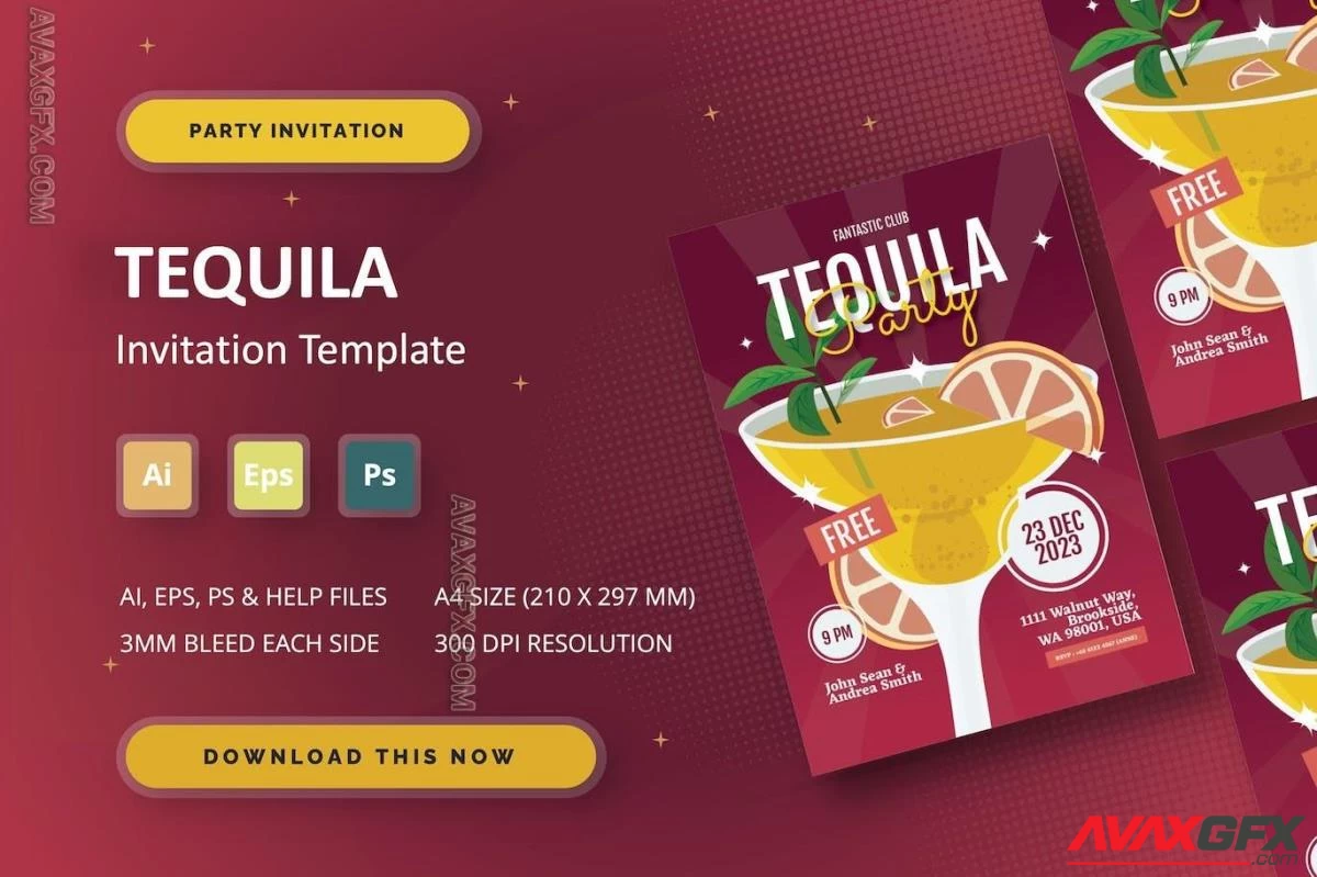 Tequila - Party Invitation