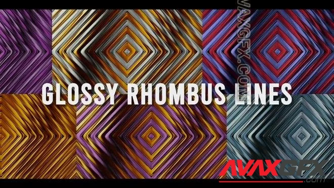 MA - Glossy Rhombus Lines Background Pack 1351676