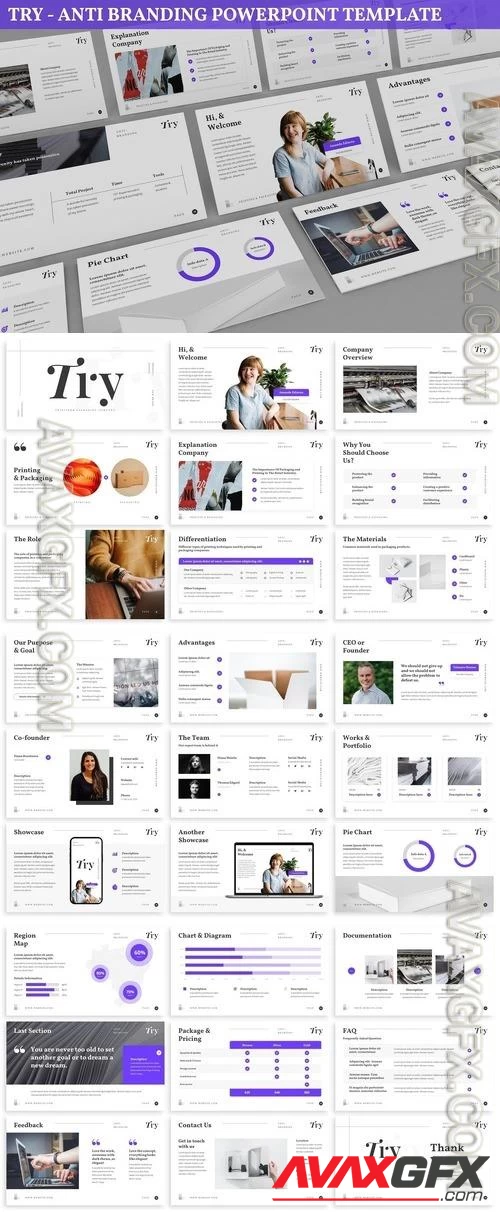 Try - Anti Branding Powerpoint Template L59M7W4