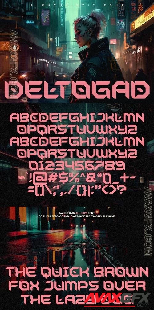 Deltogad - Futuristic Fonts