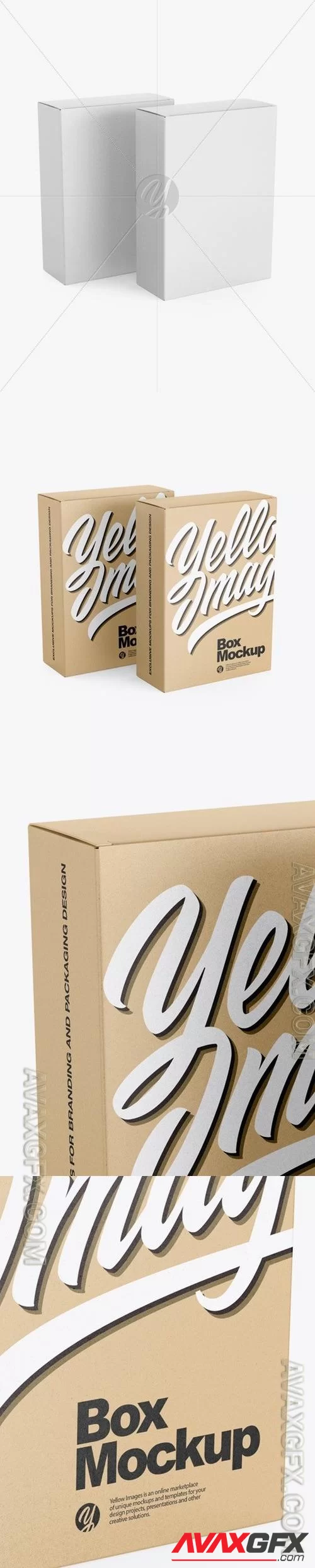 Two Kraft Boxes Mockup 46372 [TIF]