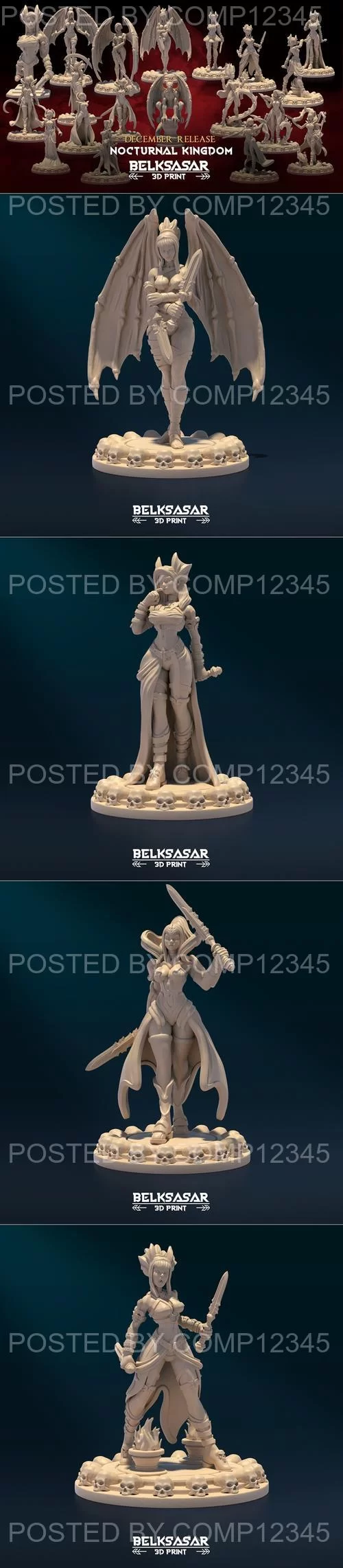3D Print Model - Belksasar - Nocturnal Kingdom December 2022