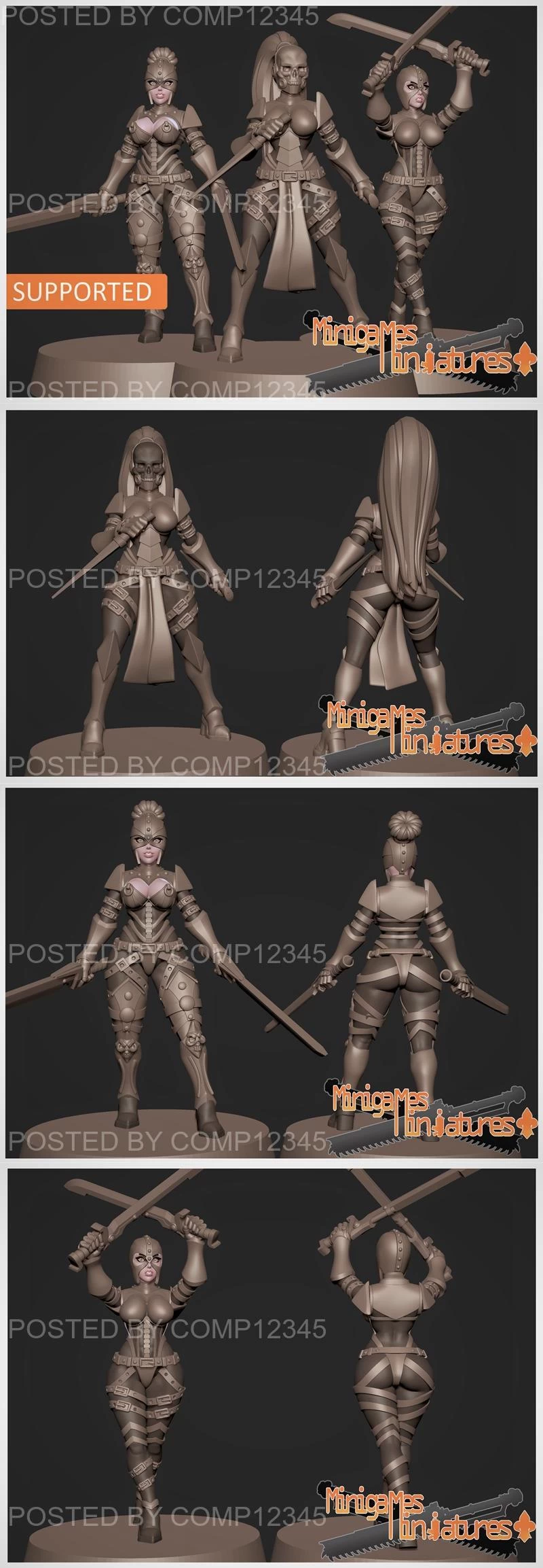 Minigames Miniatures - Assasins Anime Figurines May 2023 3D Print