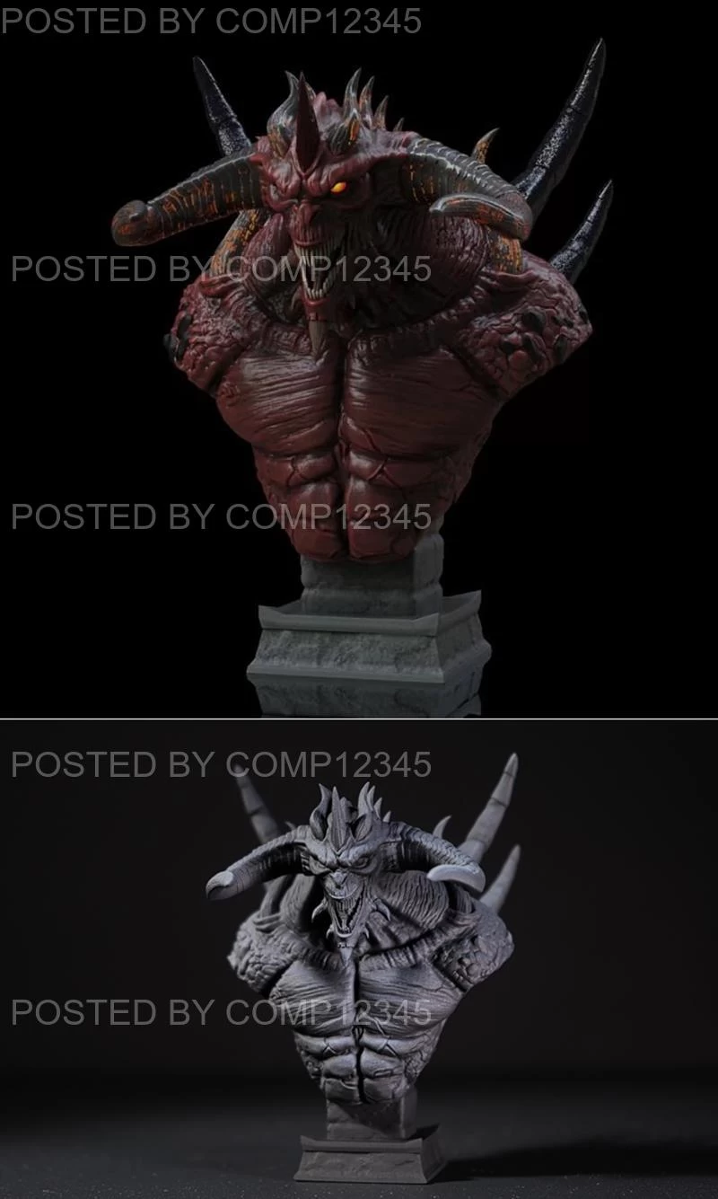 Fotis Mint - Diablo Bust 3D Print