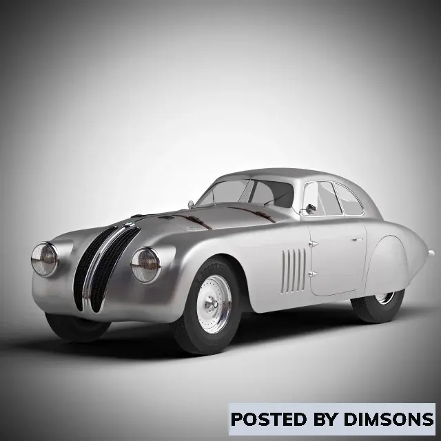 Vehicles, cars BMW 328 Mille Miglia Touring Coupe - 3D Model