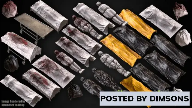 Unreal Engine Props Bodybags v4.20-4.27, 5.0-5.2