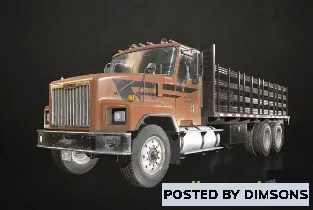 3D Models Classic Flatbed Truck