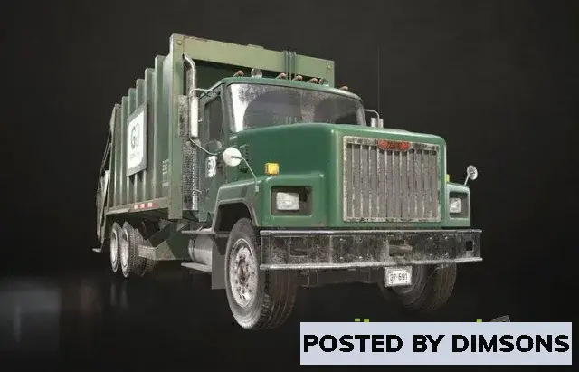 3D Models Classic Garbage Truck
