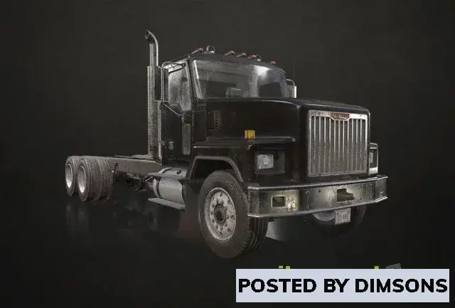 3D Models Classic Truck – Black