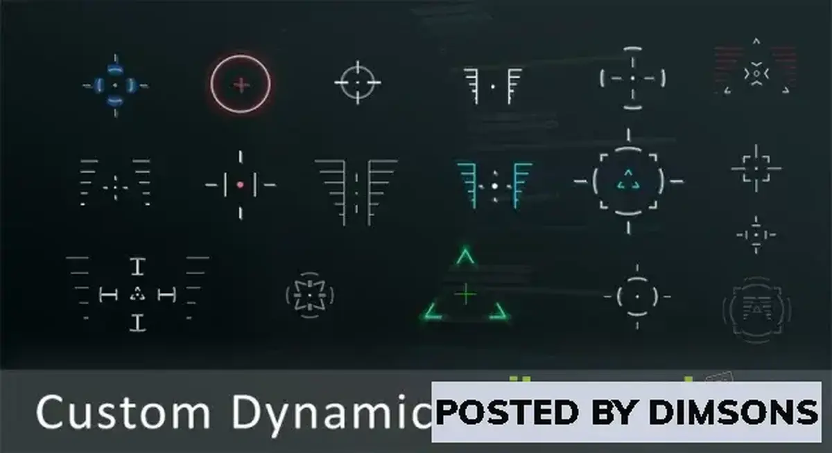 Unreal Engine Textures & Materials Custom Dynamic Crosshair Pack v4.2x