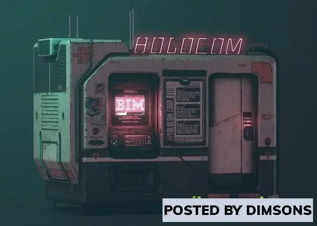 3D Models Cyberpunk Holocom Booth