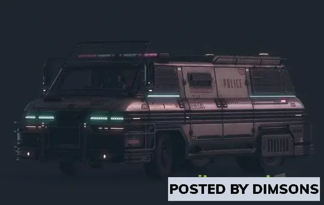 3D Models Cyberpunk Riot Van