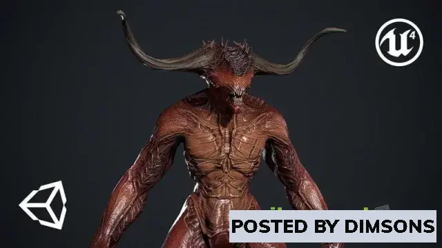 3D Models Demon Character