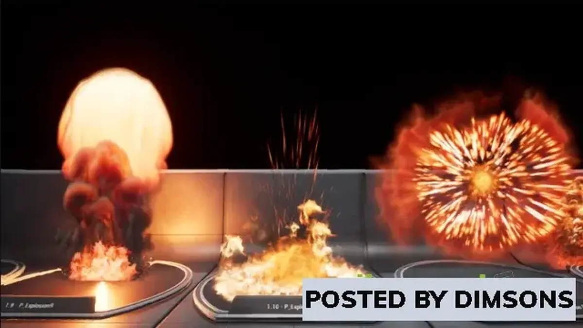 Unreal Engine Visual FX Explosions Builder 2 HDR v4.16-4.27, 5.0-5.1