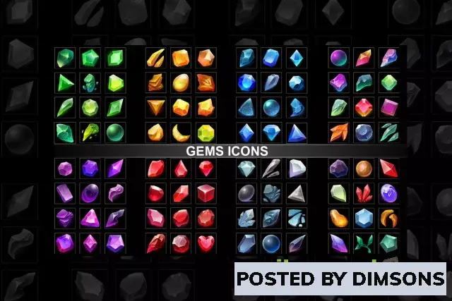 Unity 2D Gems Icons v1.0