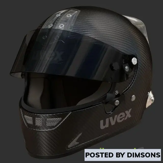 3D Models Helmet UVEX FP5 carbon