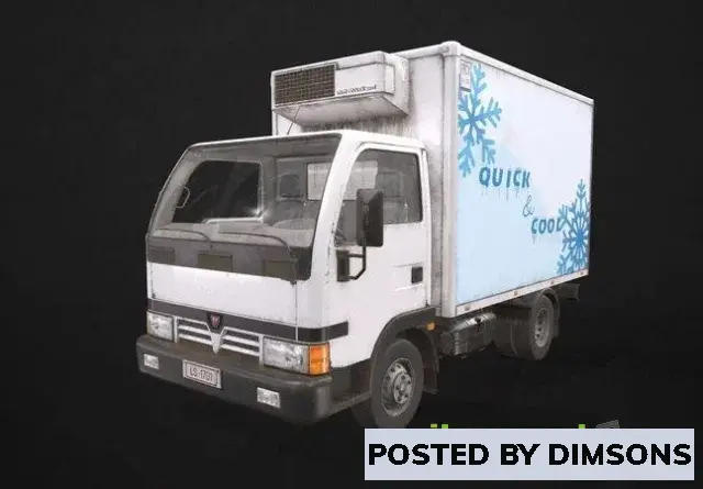 3D Models Light Truck Refrigerated