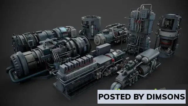 3D Models Machinery devices pack Vol3