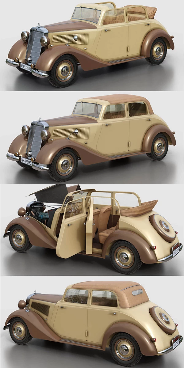 Mercedes-Benz 170V 1936 3D Model
