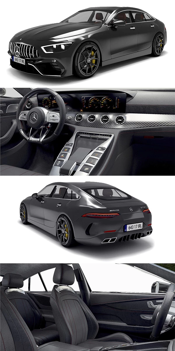 Mercedes Benz Amg GT 63 S 3D Model