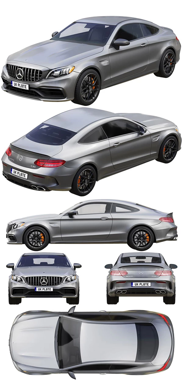 Mercedes-Benz C63 Coupe 2020 3D Model