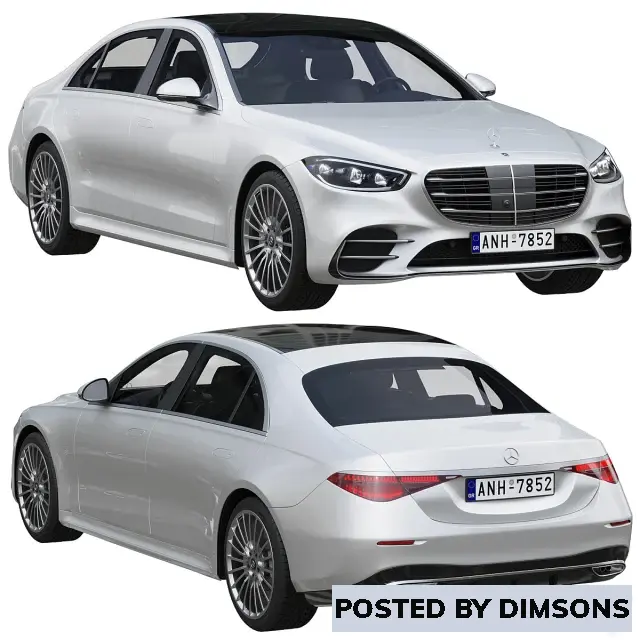 Vehicles, cars Mercedes-Benz S-Class AMG 2021 w223 - 3D Model