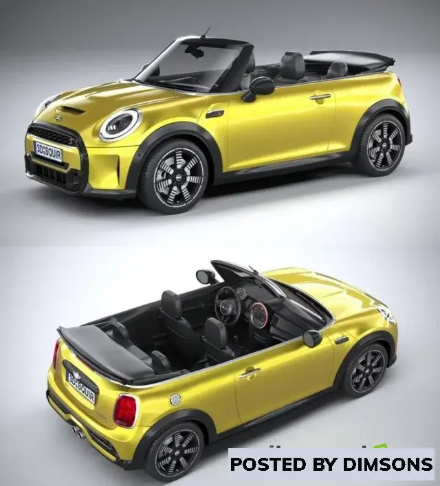 3D Models Mini Cooper S Convertible