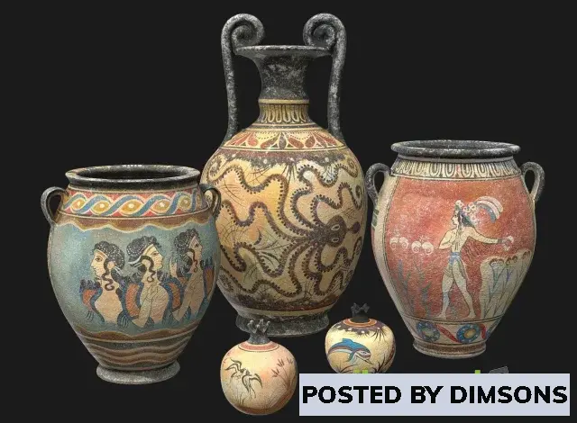 3D Models Minoan Pottery