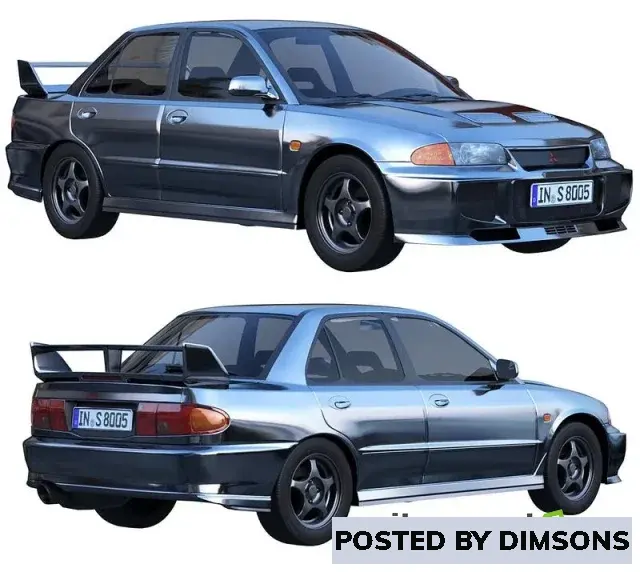 3D Models Mitsubishi Lancer Evolution