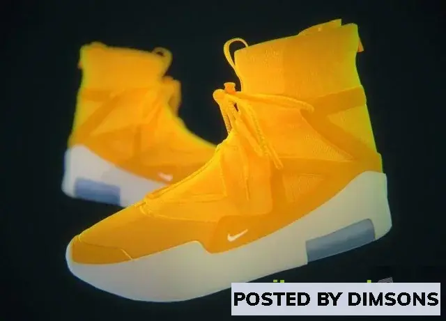 3D Models Nike Air Fear of God Amarillo