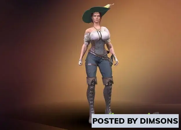 3D Models Pirate woman
