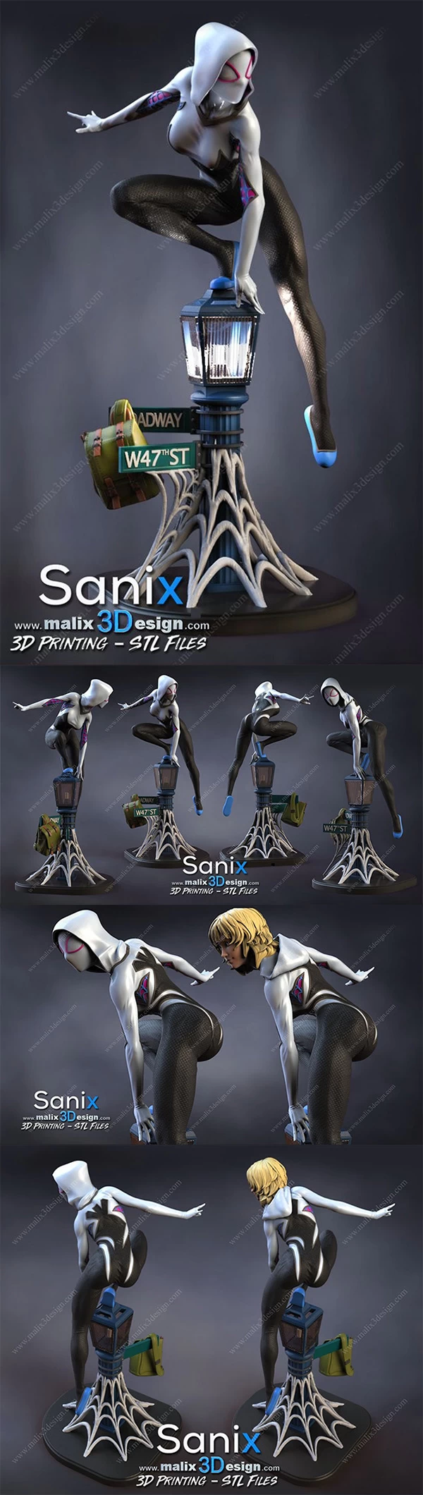 Sanix – Spider Gwen – Marvel Comics – 3D Print