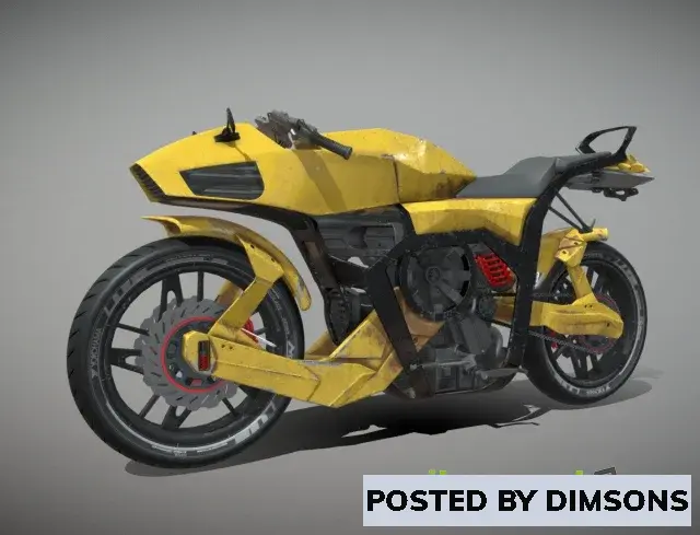 3D Models Sci-fi motorcycle