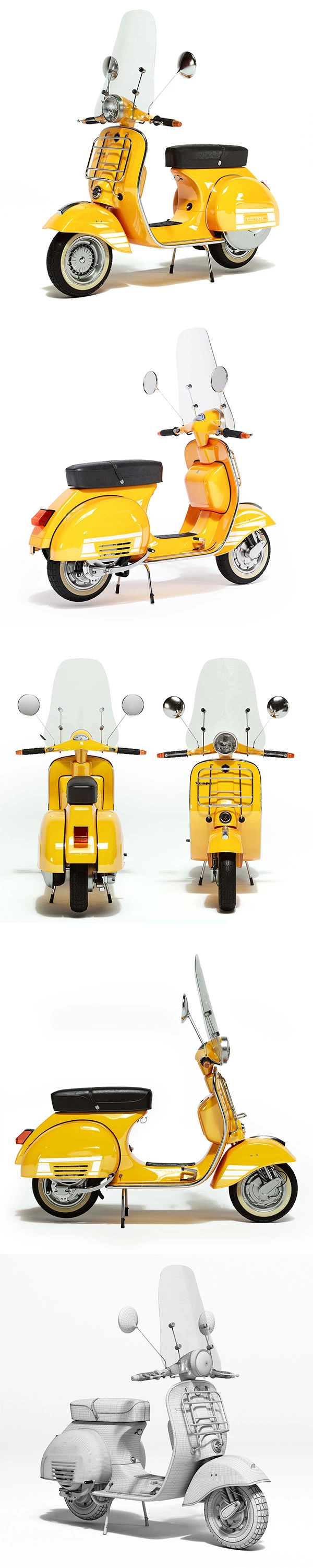 Scooter Vespa 3 3D Model