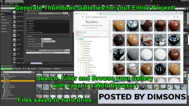 Unreal Engine Code Plugins Thumbnail Gallery Maker v1.1 (5.2)